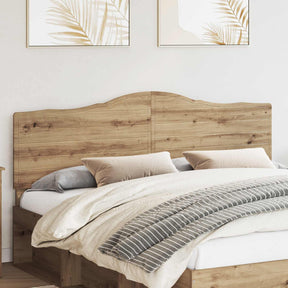 Vidaxl hoofdbord artisan eiken bewerkt hout
