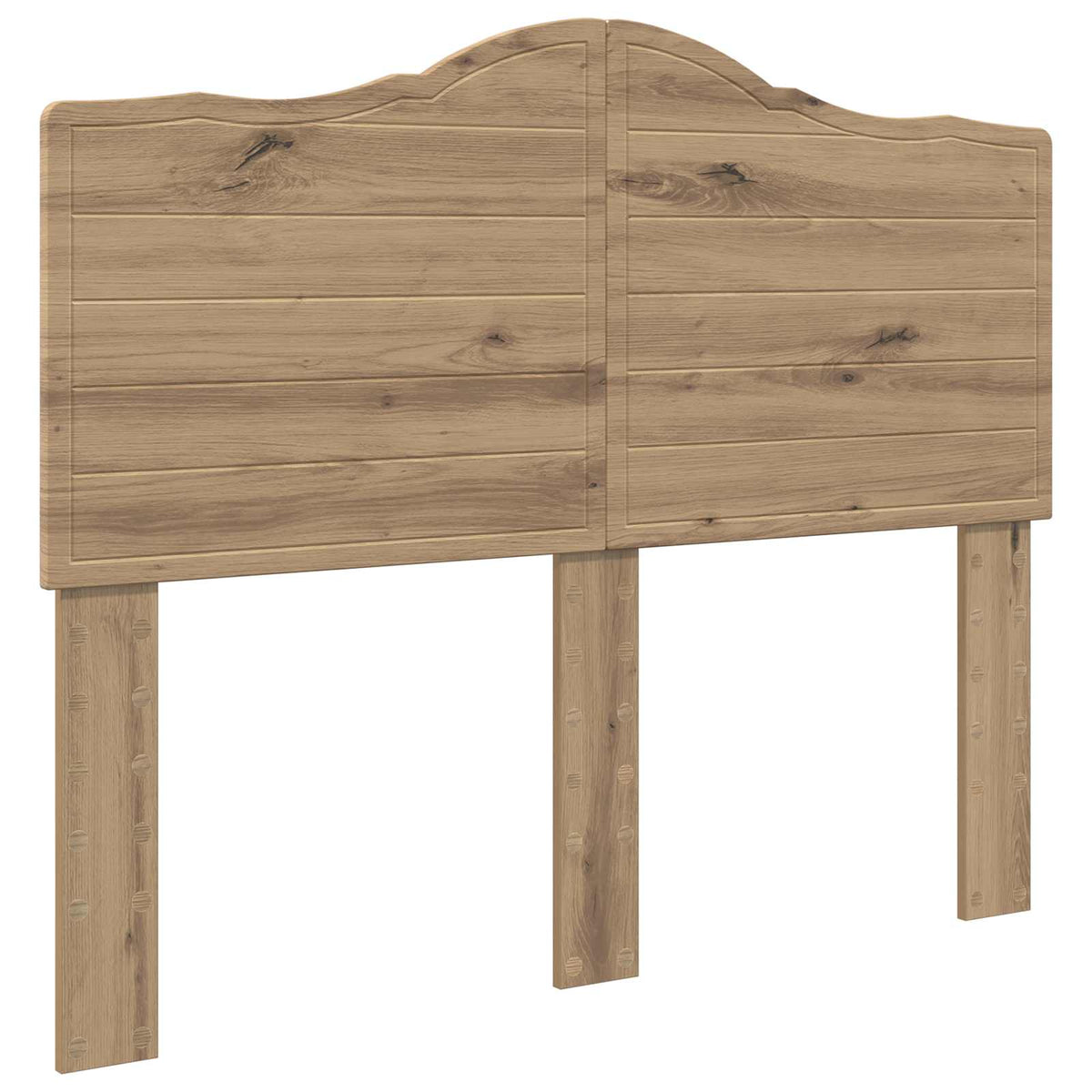Vidaxl hoofdbord artisan eiken bewerkt hout