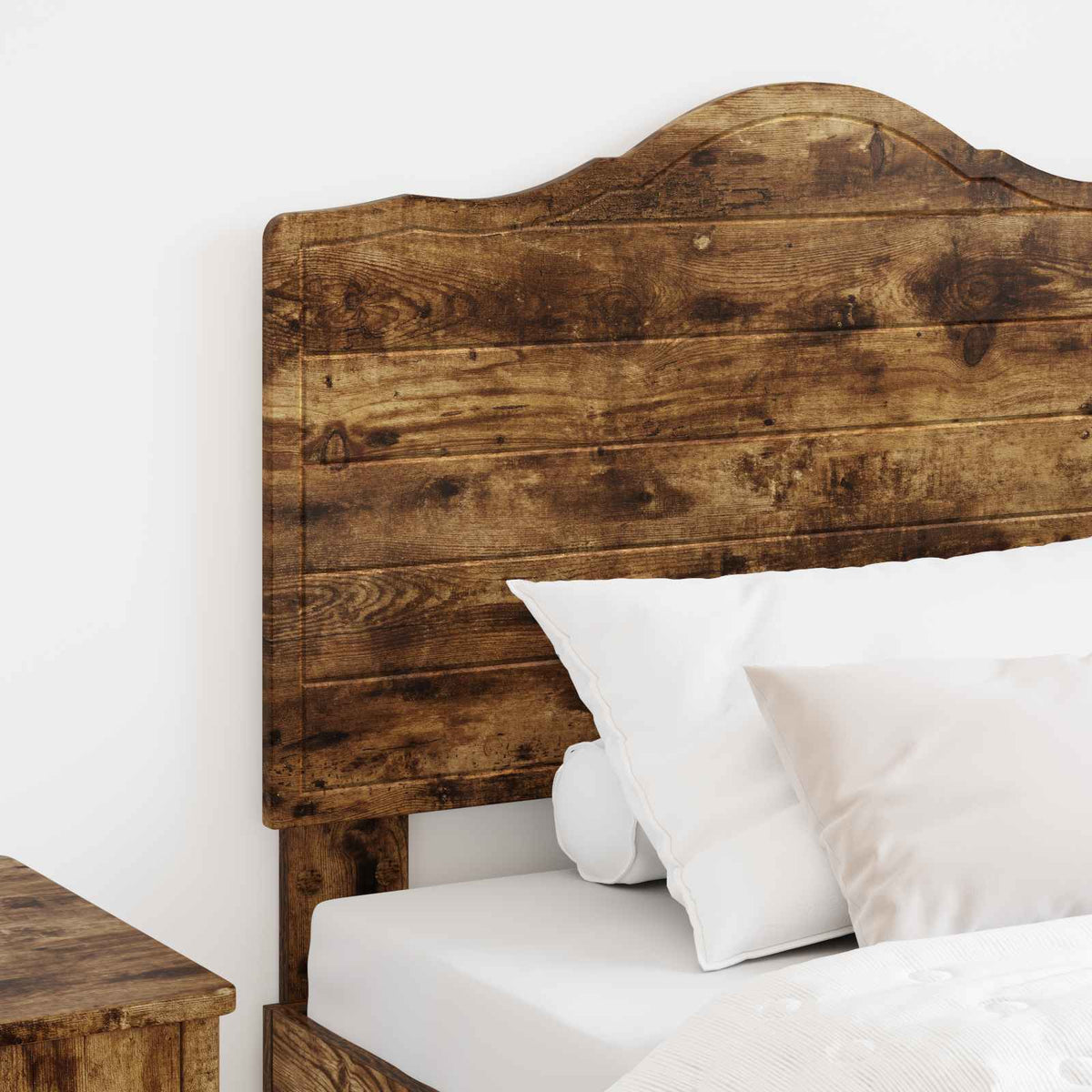 Vidaxl hoofdbord gerookt eiken bewerkt hout