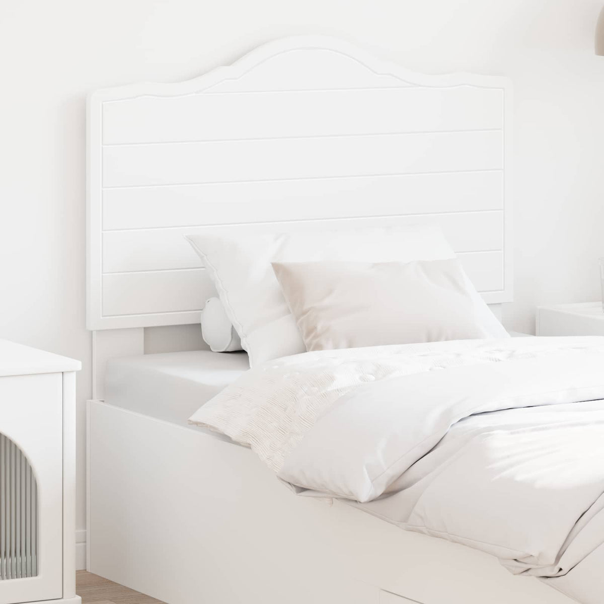 Vidaxl hoofdbord wit bewerkt hout
