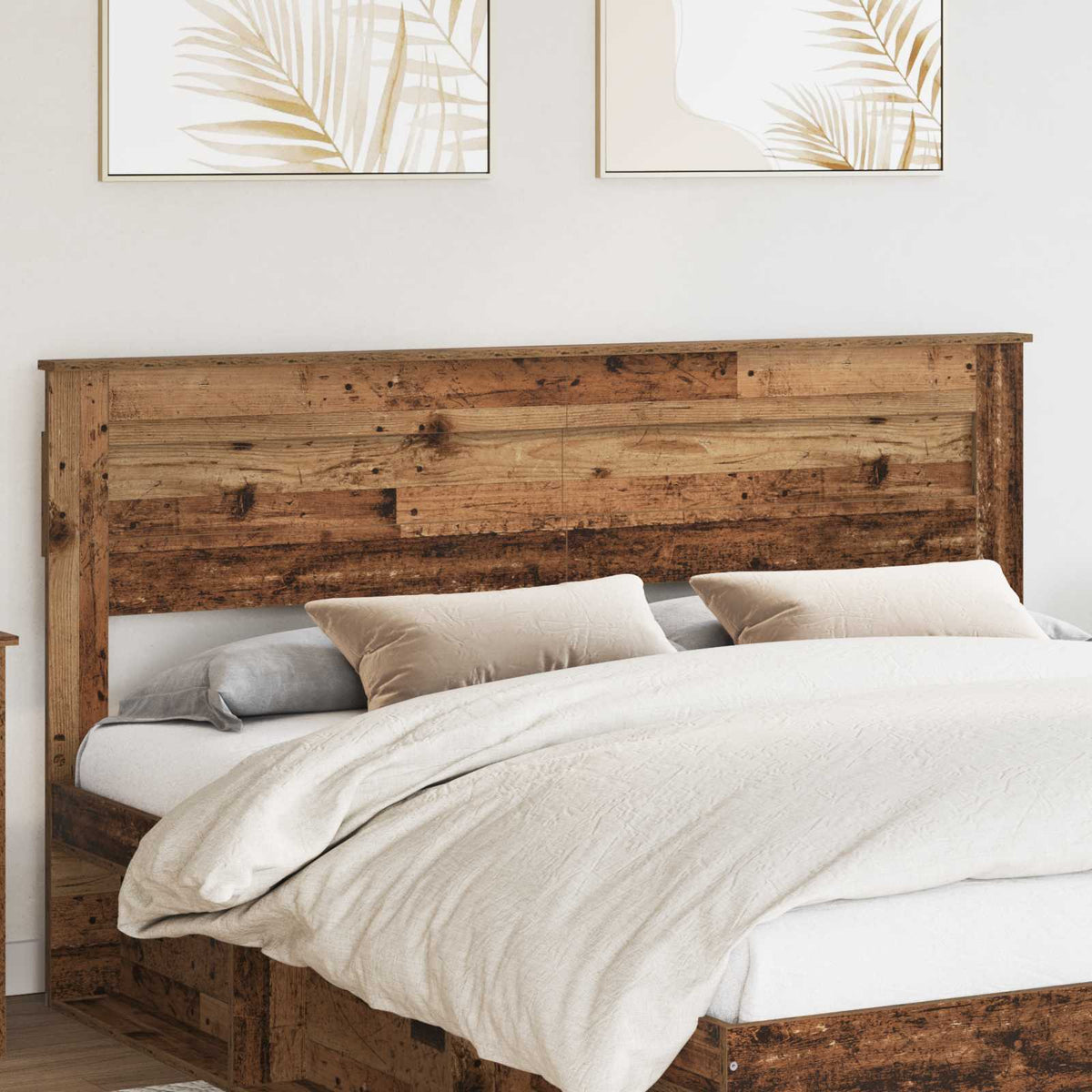 Vidaxl hoofdbord oud hout bewerkt hout