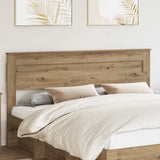 Vidaxl hoofdbord artisan eiken bewerkt hout