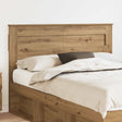 Vidaxl hoofdbord artisan eiken bewerkt hout