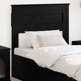 Vidaxl hoofdbord zwart eiken bewerkt hout