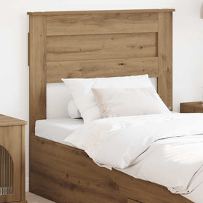 Vidaxl hoofdbord artisan eiken bewerkt hout