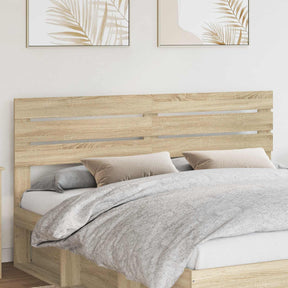 Vidaxl hoofdbord sonoma eiken bewerkt hout