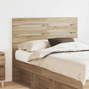 Vidaxl hoofdbord sonoma eiken bewerkt hout