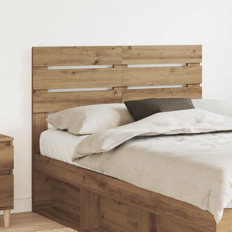 Vidaxl hoofdbord artisan eiken bewerkt hout