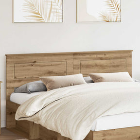 Vidaxl hoofdbord artisan eiken bewerkt hout