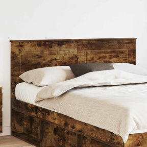 Vidaxl hoofdbord gerookt eiken bewerkt hout