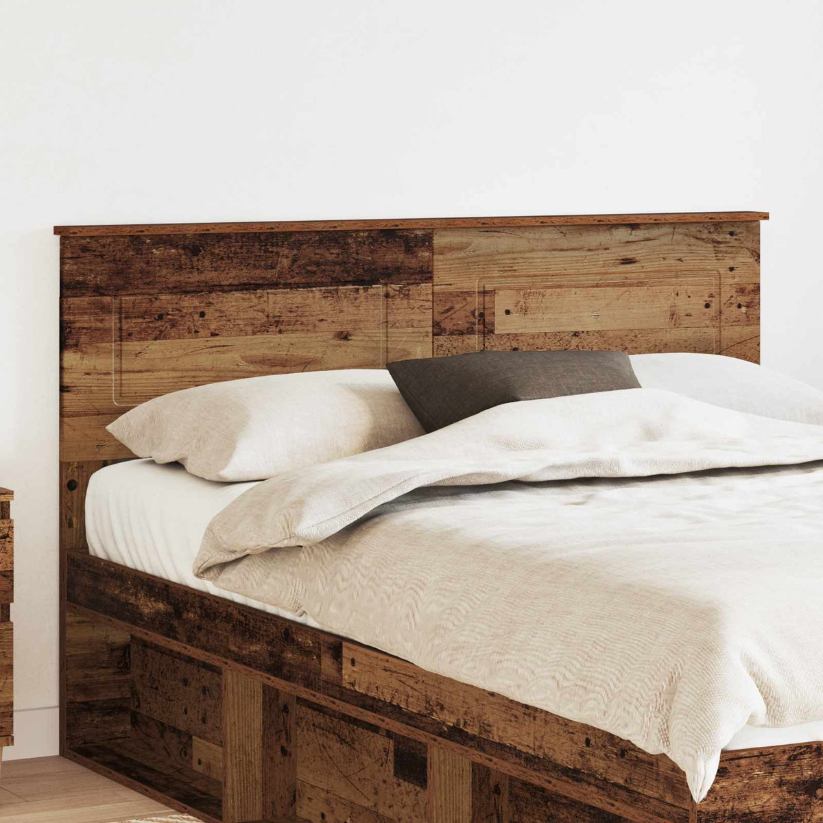 Vidaxl hoofdbord oud hout bewerkt hout