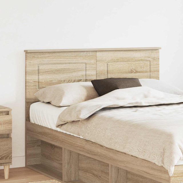 Vidaxl hoofdbord sonoma eiken bewerkt hout