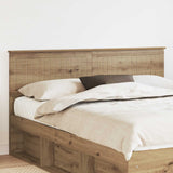 Vidaxl hoofdbord artisan eiken bewerkt hout