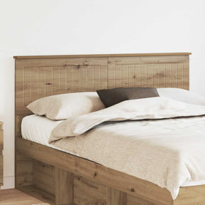 Vidaxl hoofdbord artisan eiken bewerkt hout