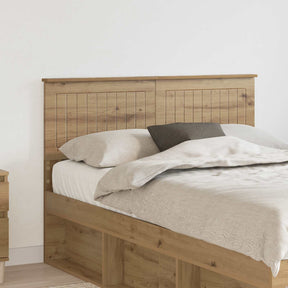 Vidaxl hoofdbord artisan eiken bewerkt hout