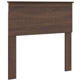 Vidaxl hoofdbord bruin eiken bewerkt hout