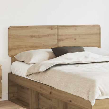 Vidaxl hoofdbord artisan eiken bewerkt hout