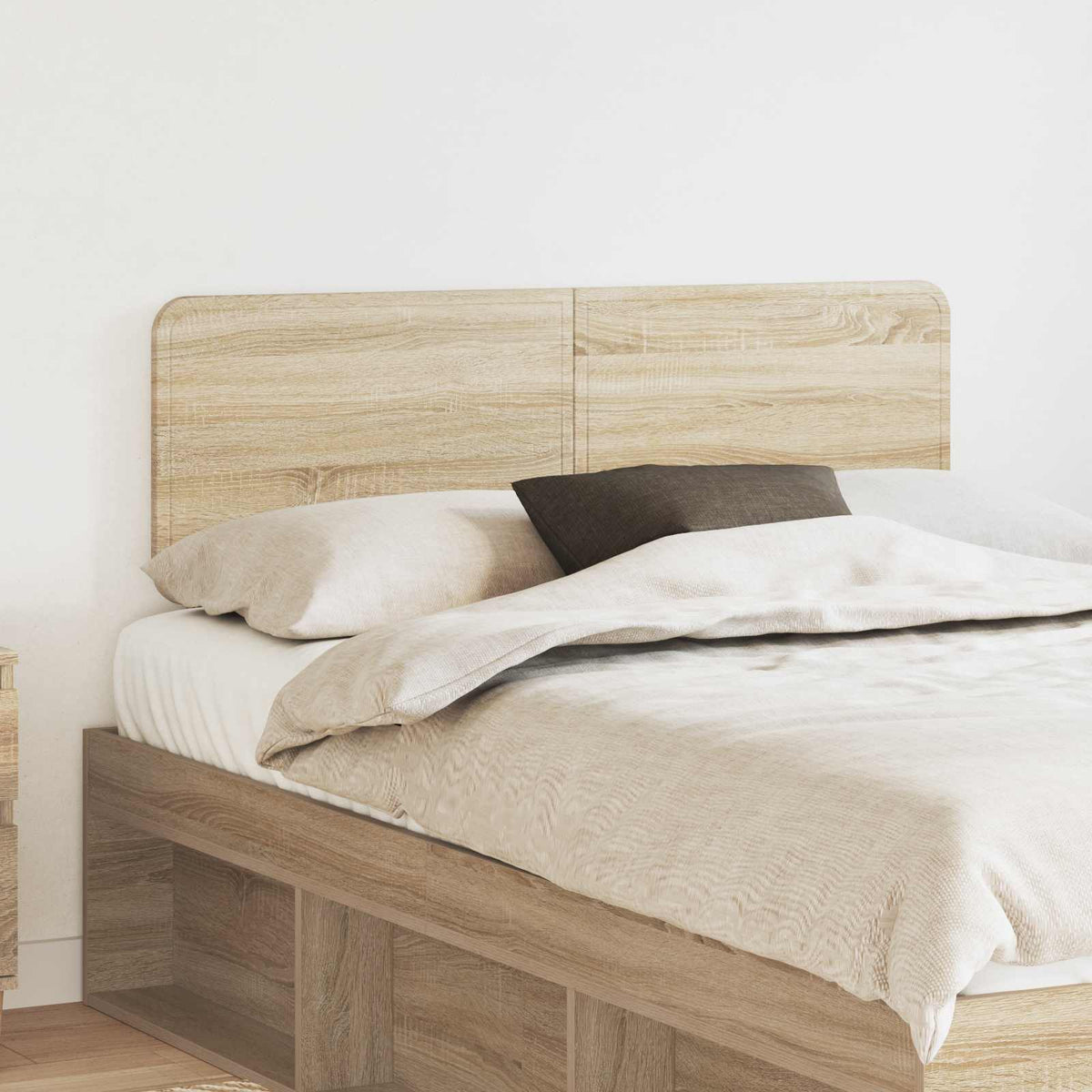 Vidaxl hoofdbord sonoma eiken bewerkt hout