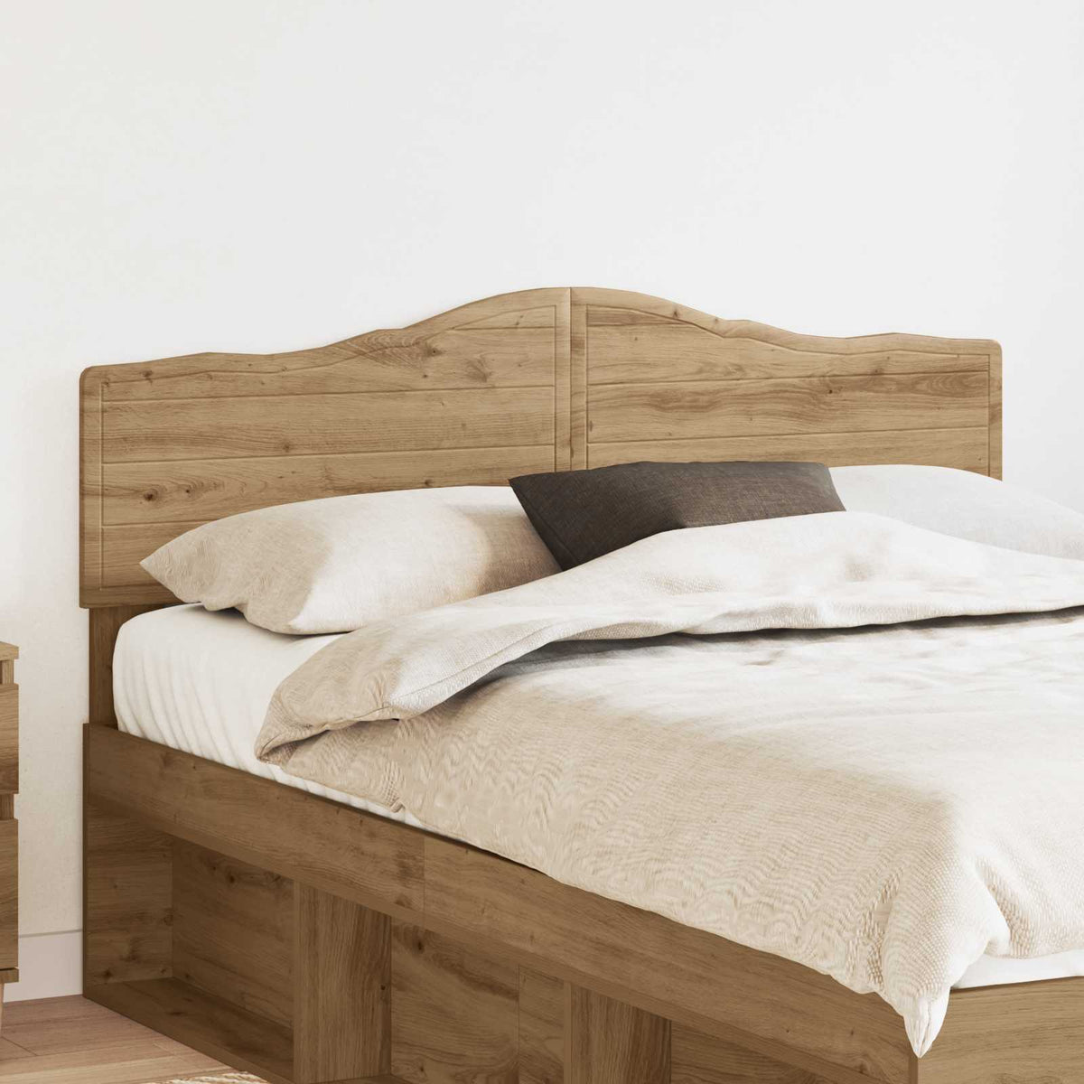 Vidaxl hoofdbord artisan eiken bewerkt hout