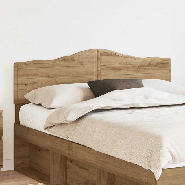 Vidaxl hoofdbord artisan eiken bewerkt hout