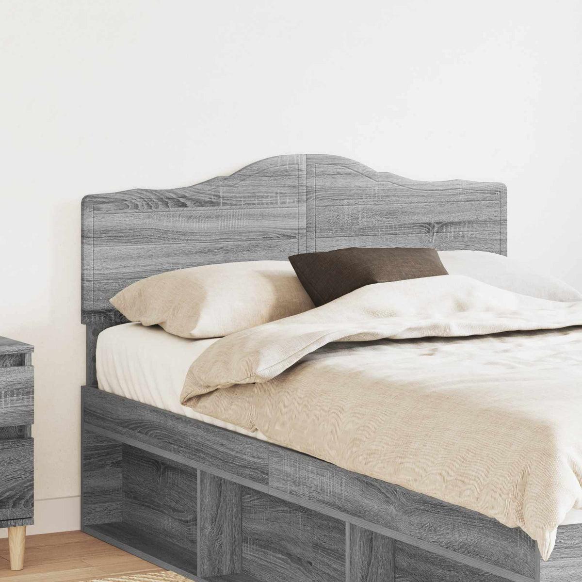 Vidaxl hoofdbord grijs sonoma bewerkt hout
