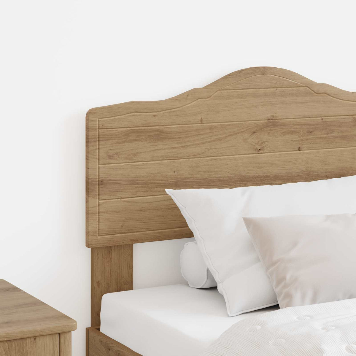 Vidaxl hoofdbord artisan eiken bewerkt hout