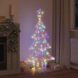 Vidaxl kerstboom 160 led's meerkleurig 150 cm acryl