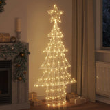 Vidaxl kerstboom 240 led's warmwit 150 cm acryl
