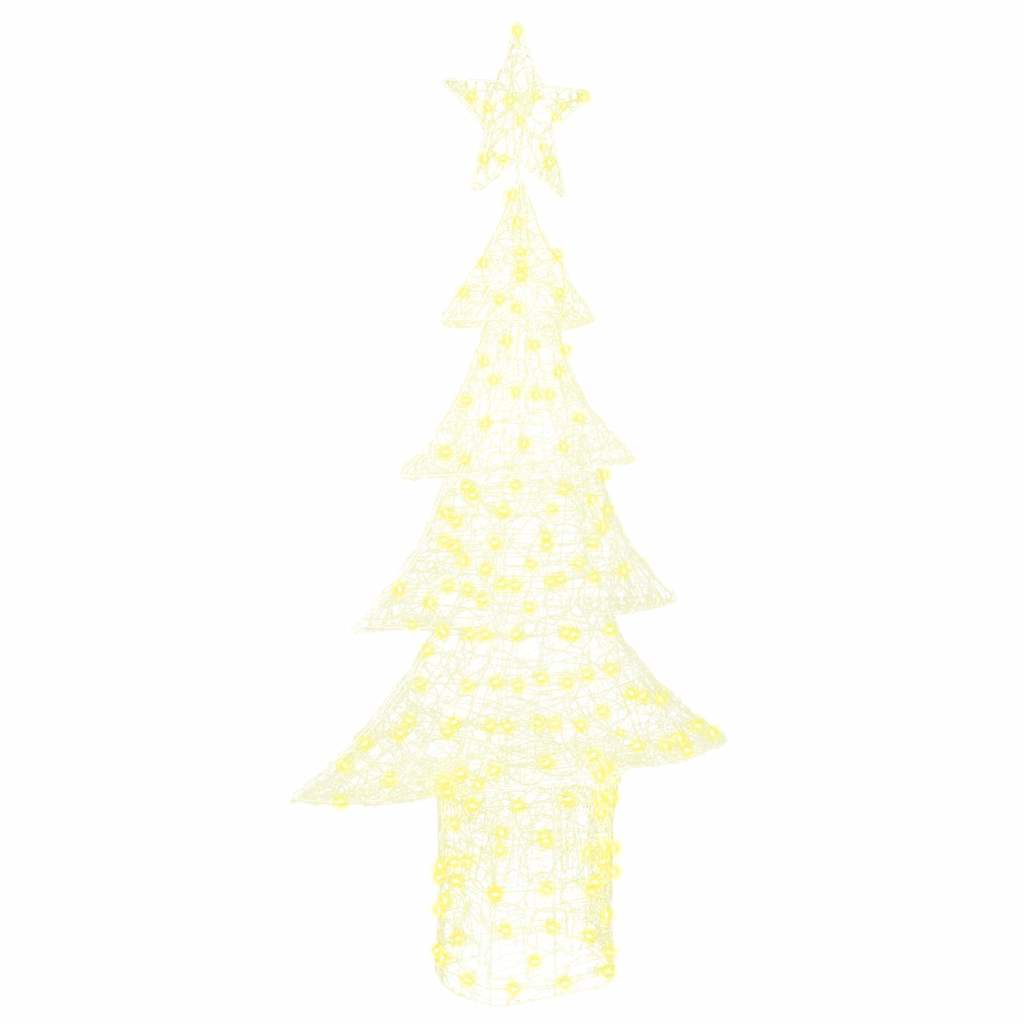 Vidaxl kerstboom 240 led's warmwit 150 cm acryl