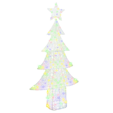 Vidaxl kerstboom 240 led's meerkleurig 180 cm acryl