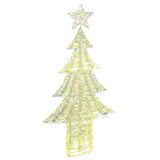Vidaxl kerstboom 240 led's warmwit 181 cm pet