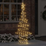 Vidaxl kerstboom 240 led's warmwit 180 cm rattan
