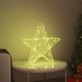 Vidaxl 3d ster 50 led's warmwit 55 x 53,5 x 10 cm acryl