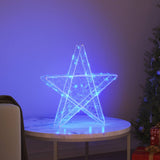 Vidaxl 3d ster 50 led's blauw 55 x 53,5 x 10 cm acryl