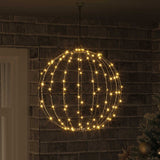 Vidaxl bal warmwit 50 x 50 x 52 cm metaal 160 led's