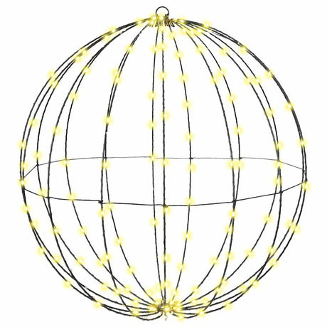 Vidaxl bal warmwit 60 x 60 x 62 cm metaal 192 led's