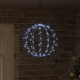 Vidaxl bal koudwit 40 x 40 x 42 cm metaal 120 led's