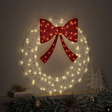 Vidaxl krans 60 led's warmwit 76 x 76 x 8,5 cm acryl