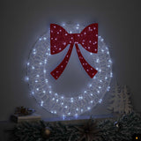 Vidaxl krans 60 led's koudwit 76 x 76 x 8,5 cm acryl