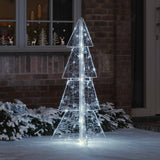 Vidaxl kerstboom 100 led's koud wit 120 cm acryl
