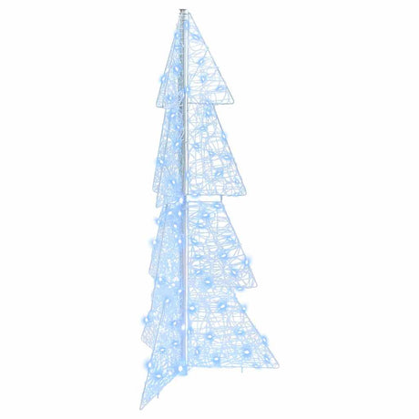 Vidaxl kerstboom 100 led's koud wit 120 cm acryl