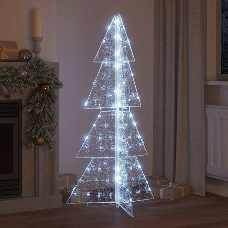 Vidaxl kerstboom 160 led's koud wit 150 cm acryl