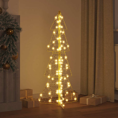 Vidaxl kerstboom 100 led's warmwit 120 cm pet