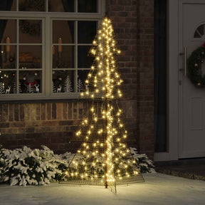 Vidaxl kerstboom 240 led's warmwit 180 cm pet