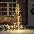 Vidaxl kerstboom 240 led's warmwit 180 cm rattan