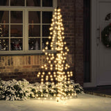 Vidaxl kerstboom 240 led's warmwit 180 cm rattan