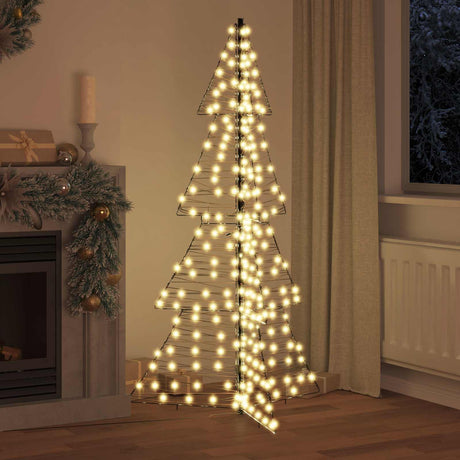 Vidaxl kerstboom 240 led's warmwit 180 cm rattan