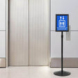 Vidaxl pedestal posterstand a4 pvc en staal zwart