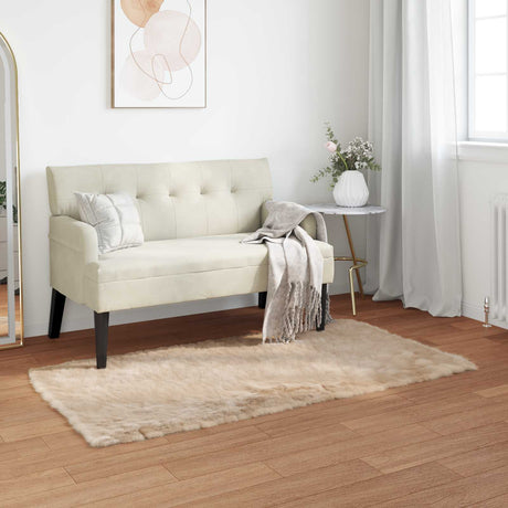 Vidaxl tapijt van imitatie tafalla beige 80 x 150 cm polyester