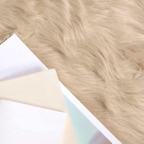 Vidaxl tapijt van imitatie tafalla beige 80 x 200 cm polyester